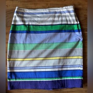 The Limited multicolored striped skirt, size 10